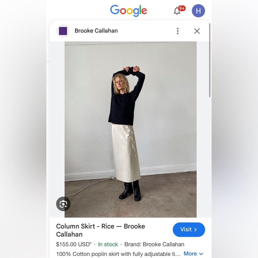 Brooke Callahan Column Skirt